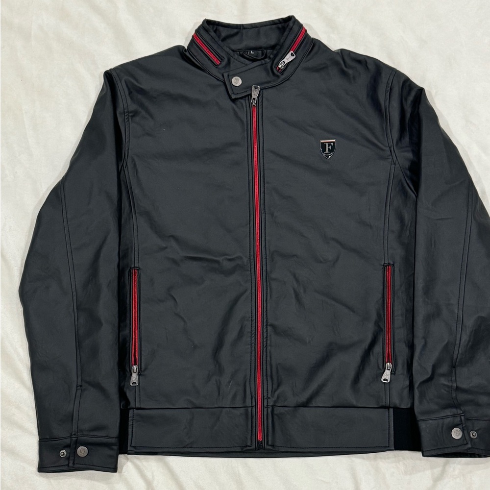 L Ferrari Collection Leather Jacket